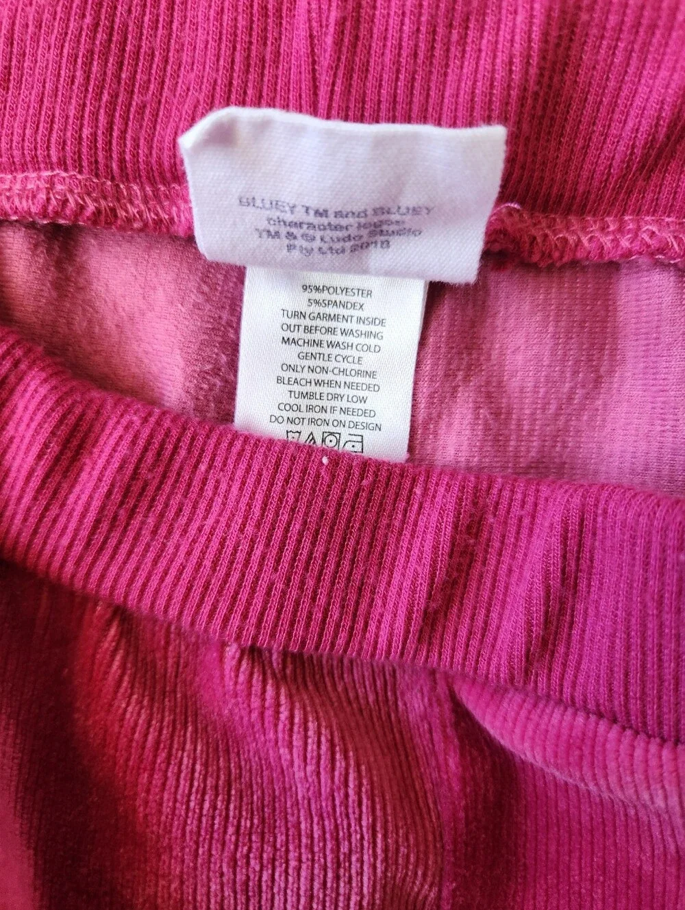 Pink Bluey Lounge Set Corduroy Style Matching Set